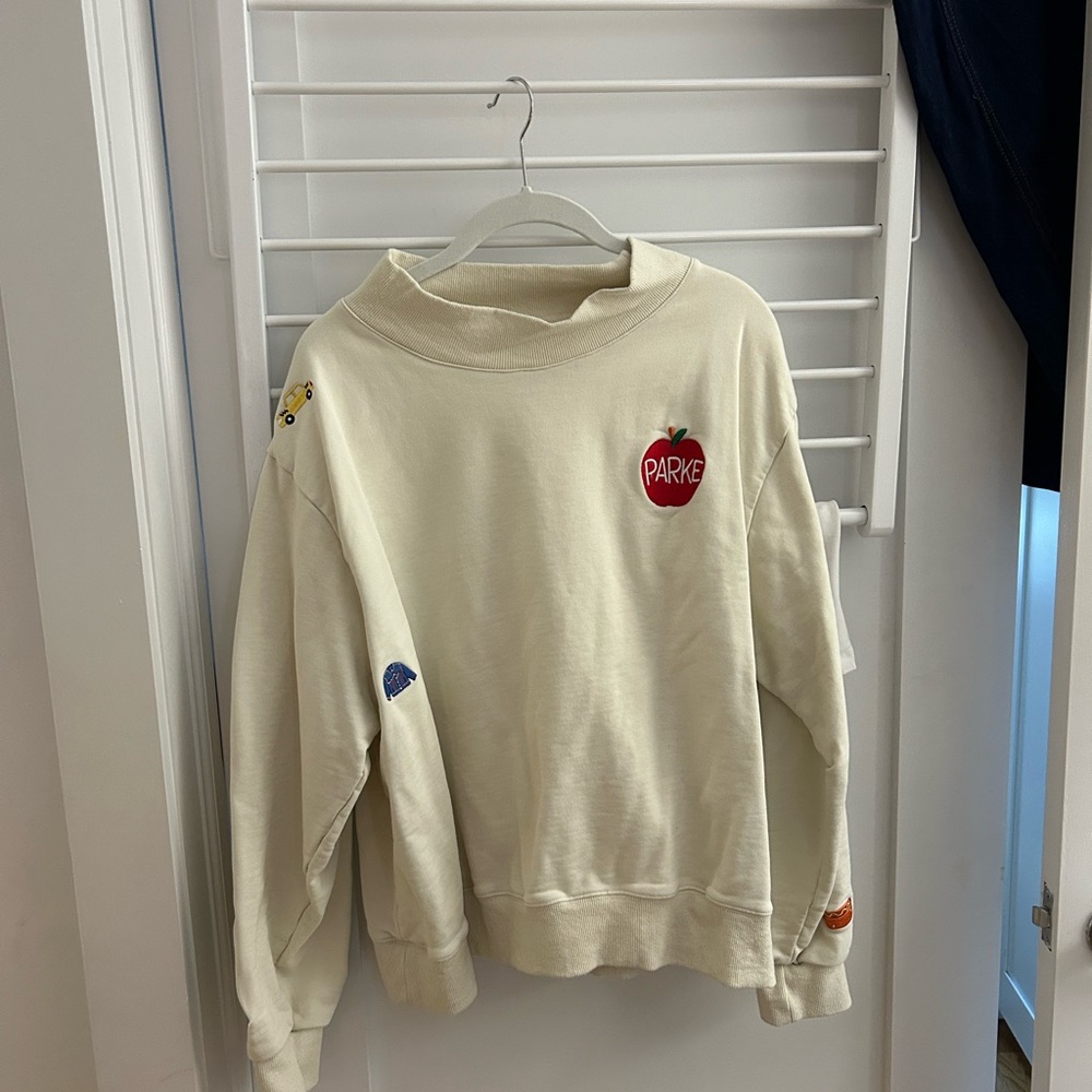 Parke NYC Limited Edition Cream Mockneck Sweatshirt